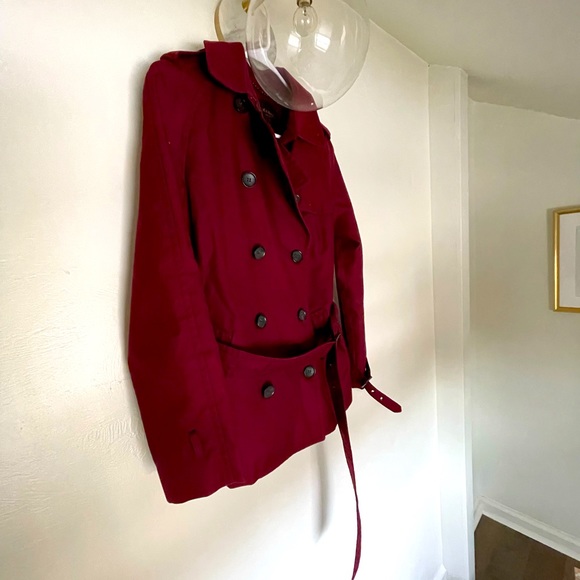 Coach Burgundy Trench Coat - Picture 4 of 8